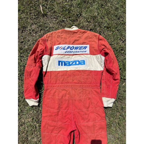 VTG 70’s Simpson Fire Retardant Racing Suit Race Driver Dick Starita Red - Picture 11 of 12